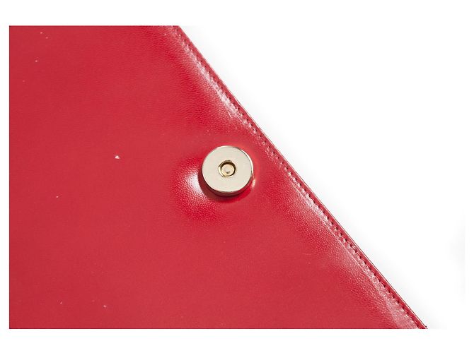 Valentino, Borsa a tracolla vintage in pelle rossa lucida Rosso - vista 10