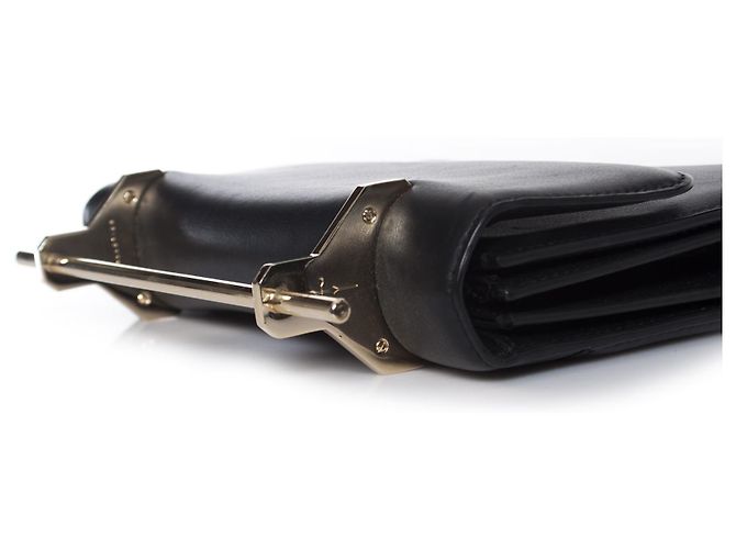 M2malletier, Pochette La Fleur du Mal in pelle nera. Nero - vista 10