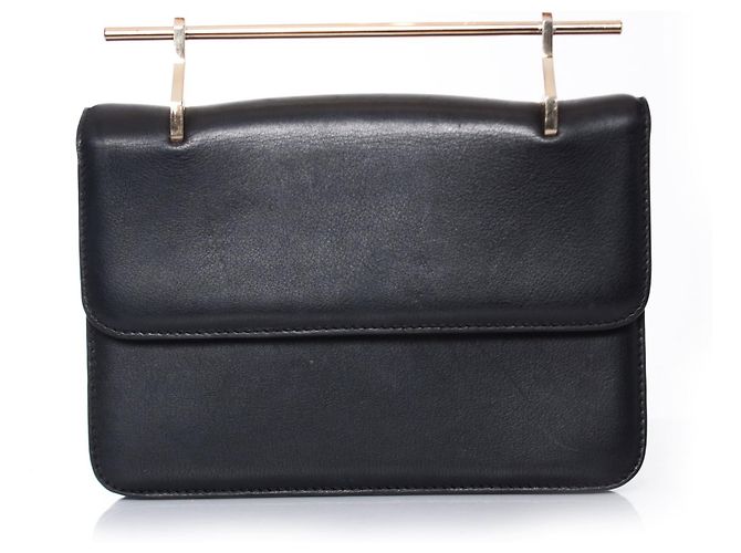 M2malletier, Pochette La Fleur du Mal in pelle nera. Nero - vista 2