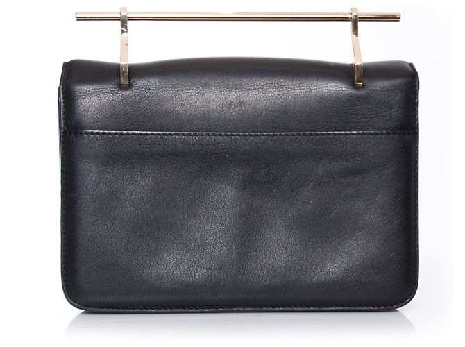 M2malletier, Pochette La Fleur du Mal in pelle nera. Nero - vista 3