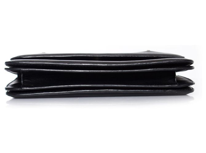 M2malletier, Pochette La Fleur du Mal in pelle nera. Nero - vista 8