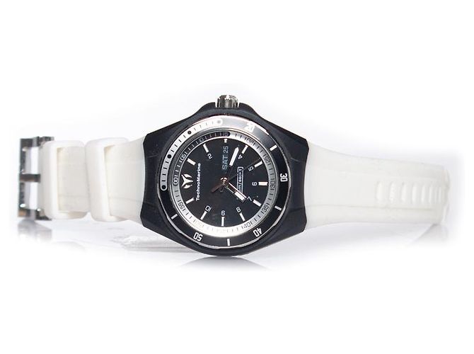 Autre Marque Technomarine, Gummiuhr in Schwarz und Weiß - Ansicht 6