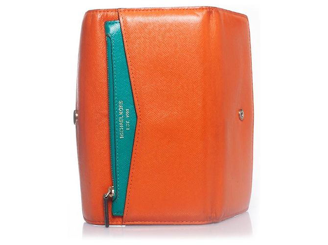 Michael Kors, cartera de cuero naranja - vista 4