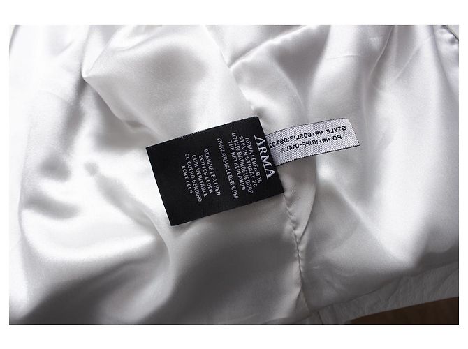 Autre Marque Arma, Weiße Lederjacke - Ansicht 6