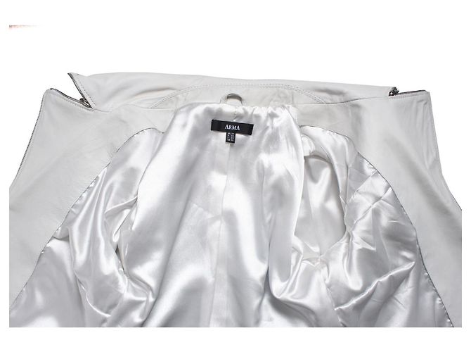 Autre Marque Arma, Weiße Lederjacke - Ansicht 7
