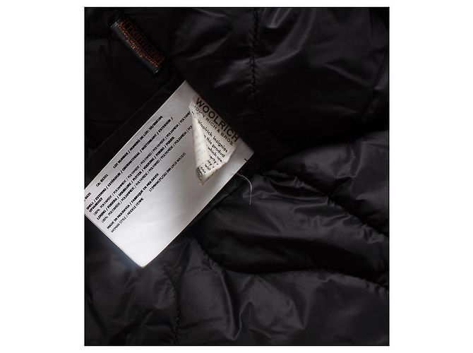 WOOLRICH, parka de piel con capucha negra Negro - vista 5