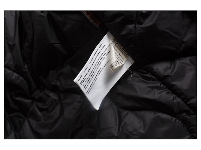 WOOLRICH, parka de piel con capucha negra Negro - vista 6