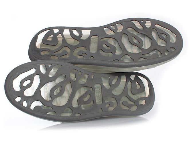 Alexander McQueen, Scarpe da ginnastica oversize Larry Bianco - vista 7