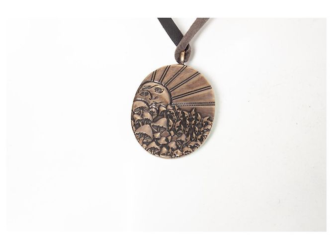 YVES SAINT LAURENT, collar de encaje con piedra turquesa - vista 6
