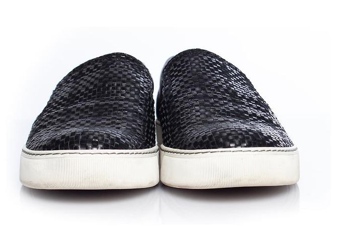 LANVIN, Slip-on-Sneaker aus gewebtem Leder Schwarz - Ansicht 5