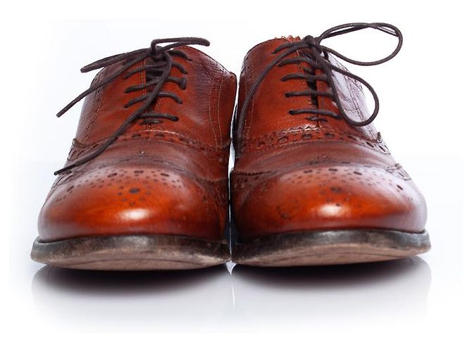 Paul Smith, Sapato com cadarço em couro broque Marrom - vista 5
