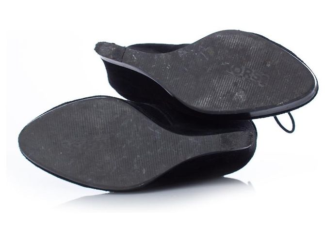 Michael Kors, Schnürstiefel mit Keilabsatz Schwarz - Ansicht 8
