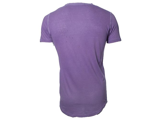 Dsquared2, Camiseta com decote em V e logo Roxo - vista 2