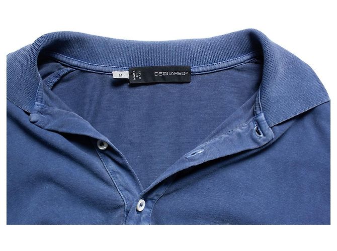 Polo Dsquared2 de algodão azul - vista 6