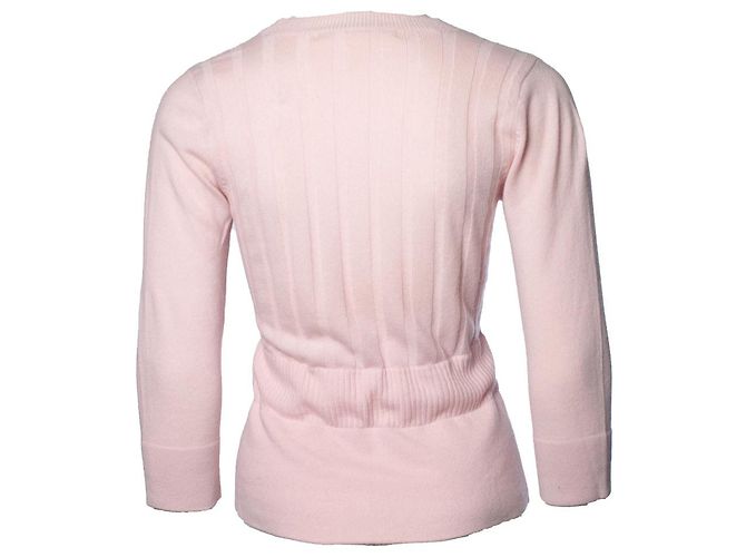 Autre Marque Diane von Furstenberg, Rosa Strickjacke mit Schleife Pink - Ansicht 2