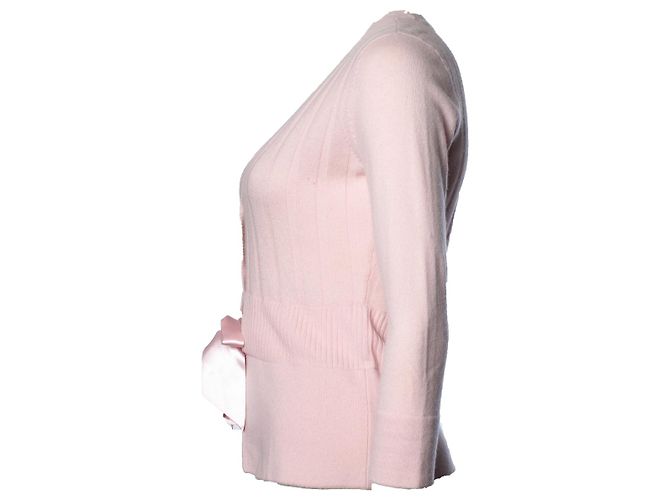 Autre Marque Diane von Furstenberg, Rosa Strickjacke mit Schleife Pink - Ansicht 3