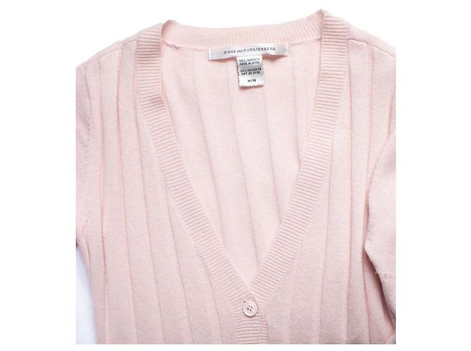 Autre Marque Diane von Furstenberg, Rosa Strickjacke mit Schleife Pink - Ansicht 5