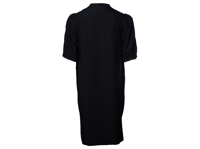 Paul & Joe, schwarzes Kleid mit drapiertem Ausschnitt - Ansicht 2