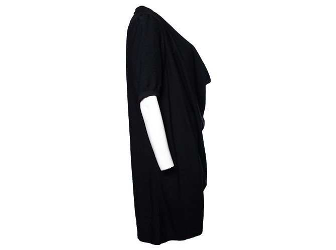 Paul & Joe, schwarzes Kleid mit drapiertem Ausschnitt - Ansicht 3