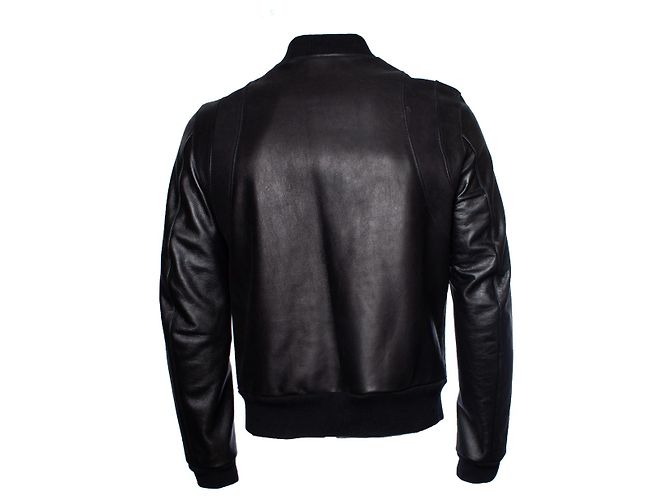Balmain, leather biker jacket Black - view 2