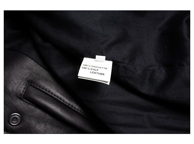Balmain, leather biker jacket Black - view 5
