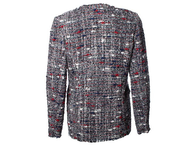 IRO, giacca grigia in bouclé con filati multicolor Grigio - vista 2