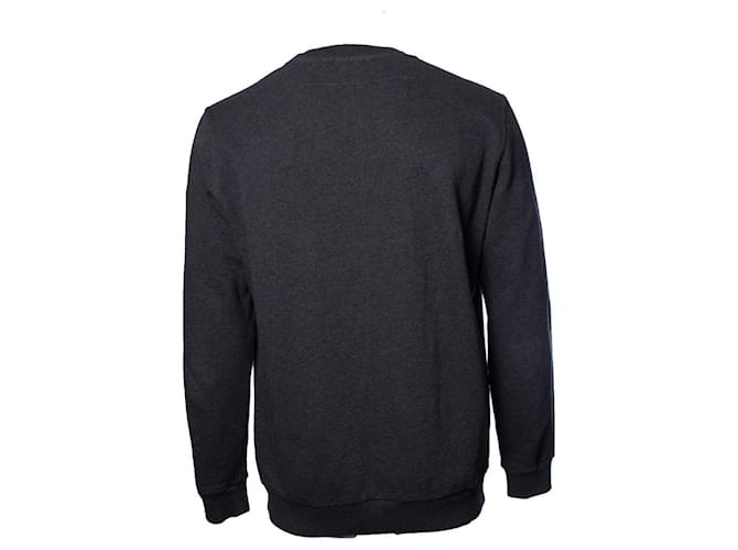 GIVENCHY, Jersey gris de cuello redondo con estampado - vista 2