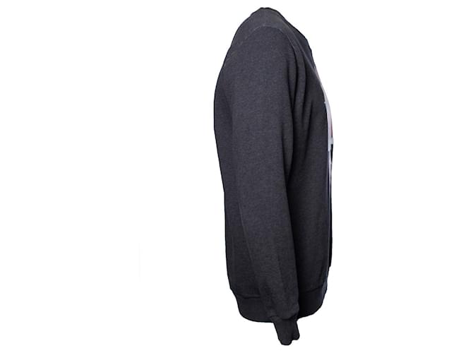 GIVENCHY, Jersey gris de cuello redondo con estampado - vista 3