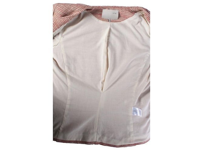 IRO, jaqueta boucle vermelha com zíper Vermelho - vista 6