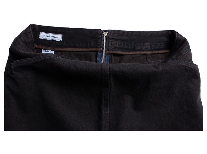 Costume National Kostüm national, Jeansrock mit Schlitz Braun - Ansicht 6