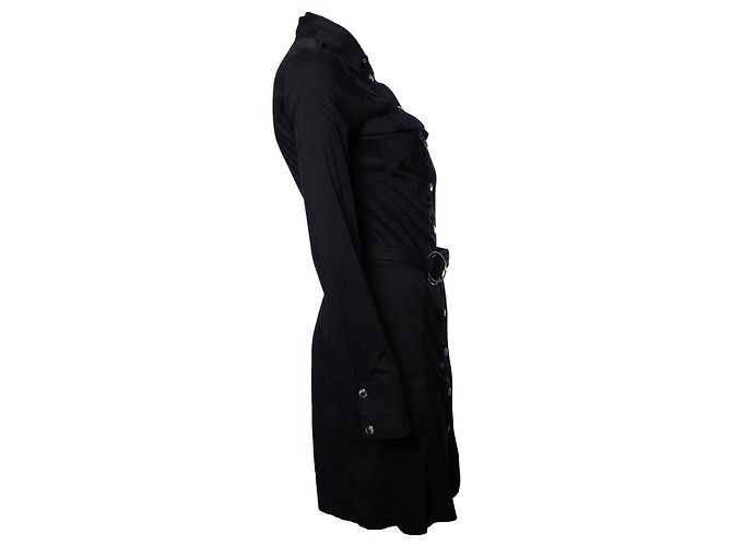 Patrizia Pepe, Schwarzes Kleid mit Gürtel - Ansicht 3