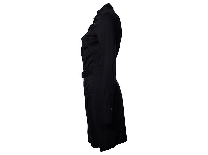 Patrizia Pepe, Schwarzes Kleid mit Gürtel - Ansicht 4