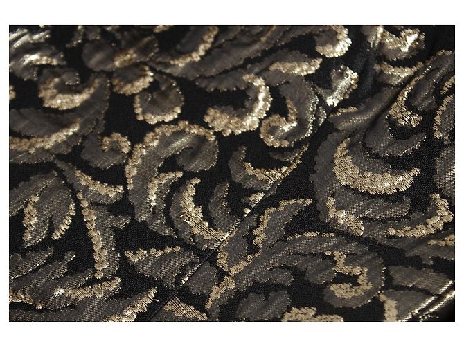 Balmain Balmaın, Jacquard-gewebter Blazer in Schwarz und Gold Golden - Ansicht 10