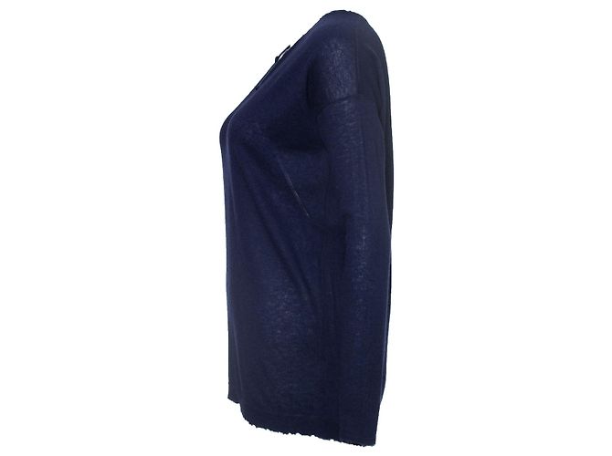 Autre Marque ZADIG & VOLTAIRE, Kaschmiroberteil mit Strass Blau - Ansicht 3