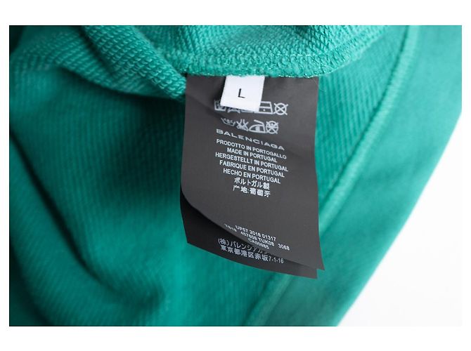 Balenciaga, Grüner Kapuzenpullover - Ansicht 6