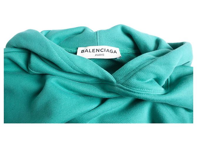 Balenciaga, Grüner Kapuzenpullover - Ansicht 8