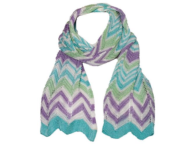 MISSONI, mehrfarbiger Zick-Zack-Schal Mehrfarben - Ansicht 4