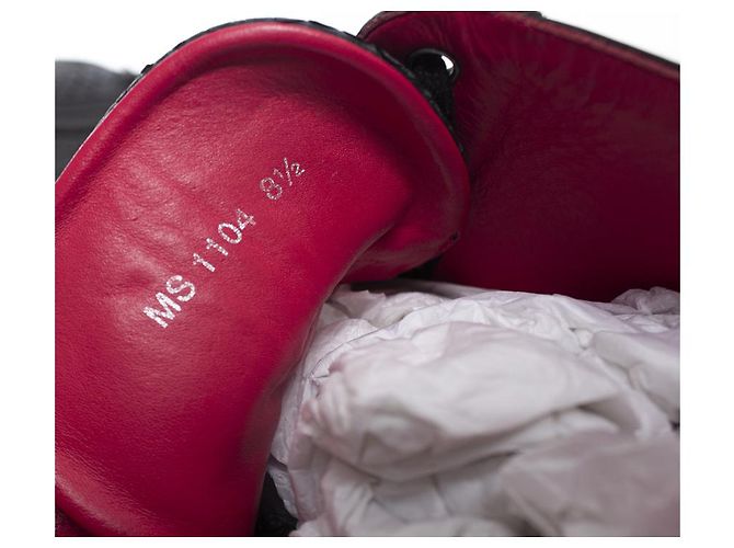 Louis Vuitton, baskets montantes en python Gris - vue 7
