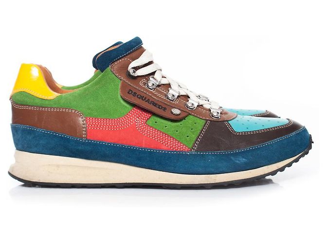 Dsquared2, scarpe da ginnastica da pista multicolori Multicolore - vista 6