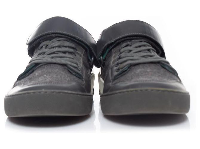 Louis Vuitton, Baskets à scratch Damier Gris - vue 4