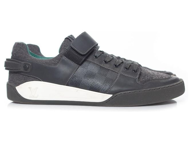 Louis Vuitton, Baskets à scratch Damier Gris - vue 5