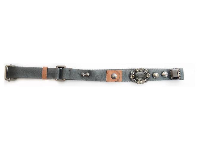 Marni, adjustable waist belt with stones in size S/M. - view 3
