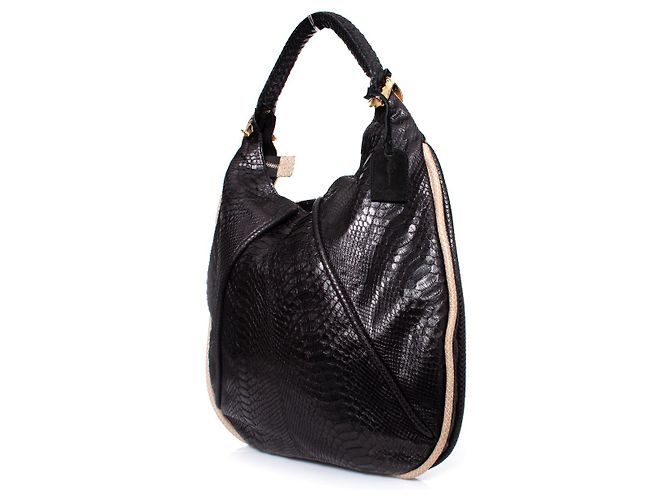 Autre Marque Casa Du Posh, Bolsa de Ombro Python Preto - vista 3