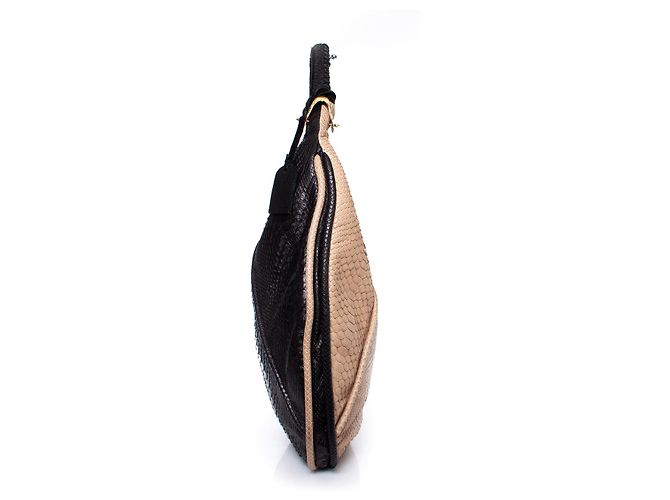 Autre Marque Casa Du Posh, Bolsa de Ombro Python Preto - vista 4