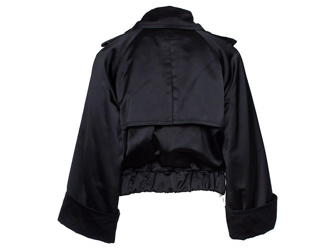 DOLCE & GABBANA, Bomber in raso nero - vista 2