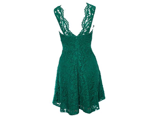 Sandro, Vestido de encaje sin mangas Riviera verde. - vista 2