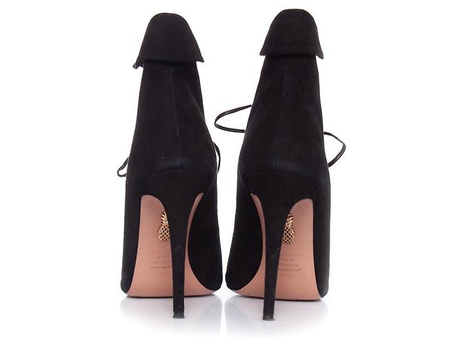 Aquazzura Acquazurra, Stivaletti Eva in camoscio nero. - vista 5