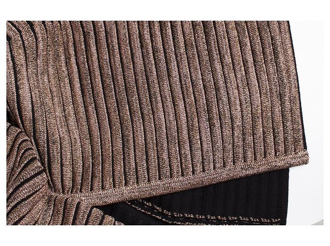 MISSONI, abrigo de lúrex a rayas Rosa Dorado - vista 5