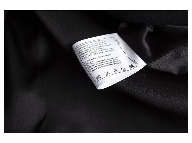 Chanel, abrigo monty de tweed con capucha. Negro - vista 8