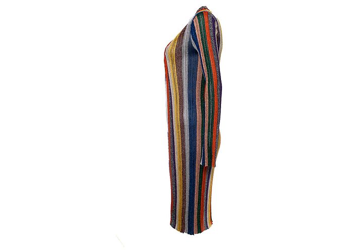 MISSONI, Gestreifter Lurex-Cardigan. Mehrfarben - Ansicht 4